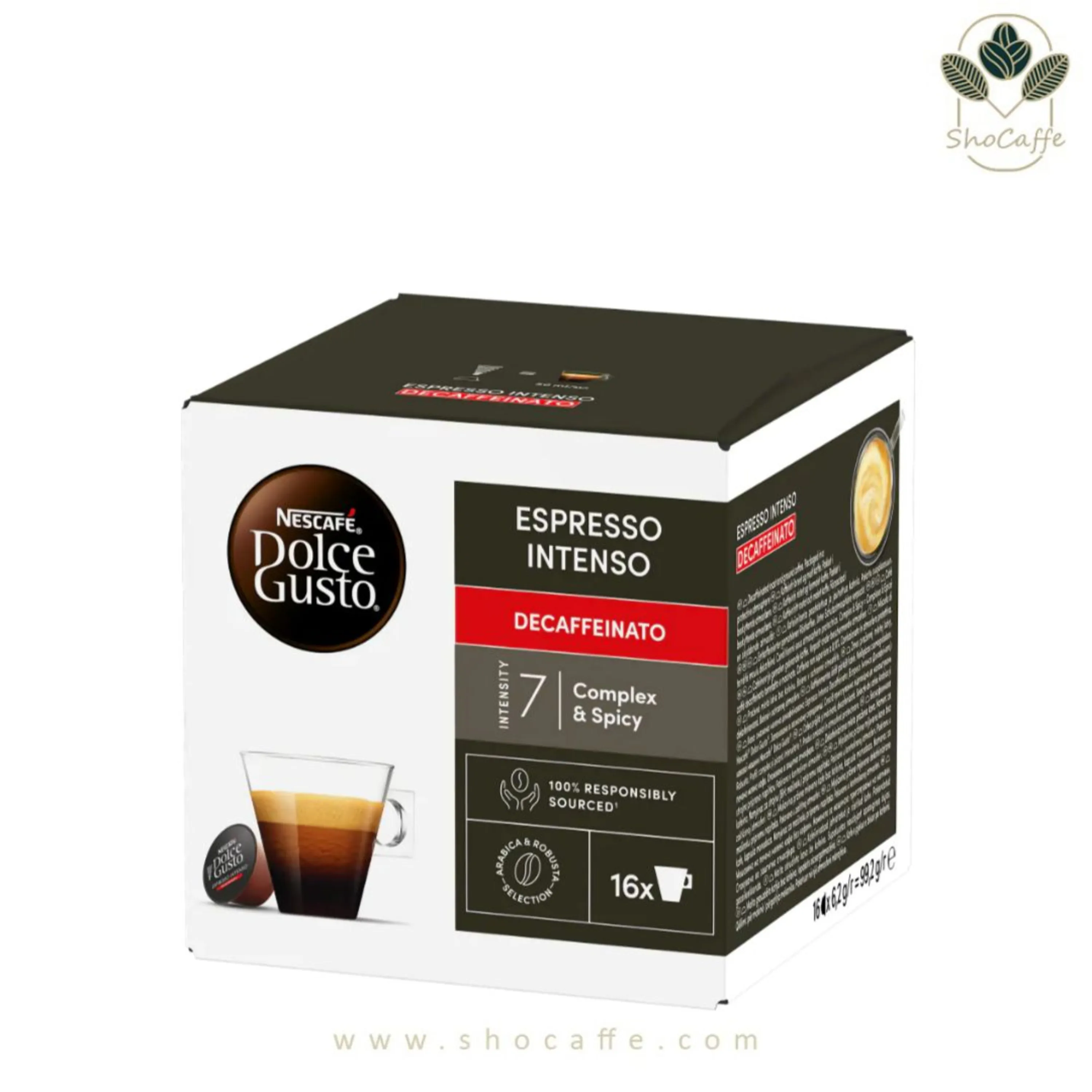 کپسول قهوه دولچه گوستو مدل اسپرسو اینتنسو بدون کافئین Espresso Intenso Decaffeinato